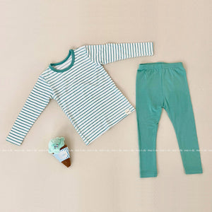 Striped mint 40's modal innerwear