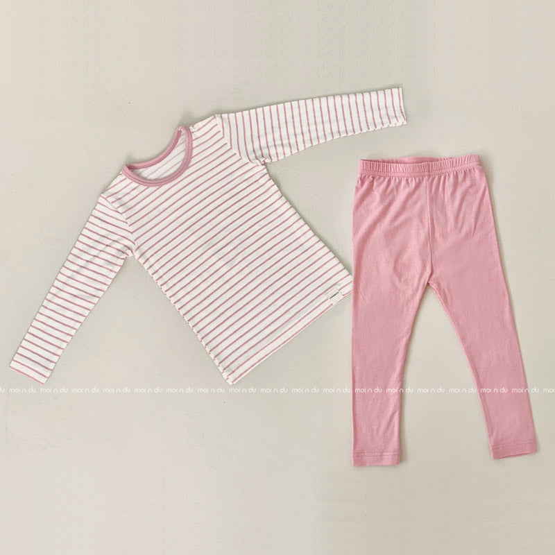 Striped pink 40's modal innerwear