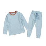 Raglan blue 30's fleece innerwear