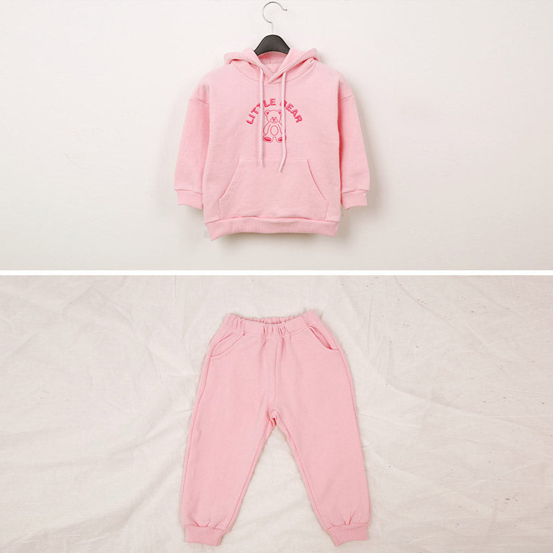 Little bear hoodie tracksuit