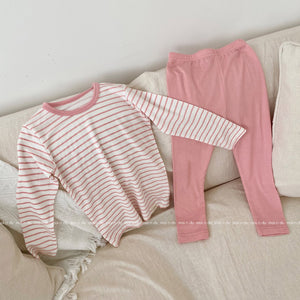 Striped pink 40's modal innerwear