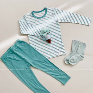 Striped mint 40's modal innerwear