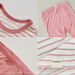 Striped pink 40's modal innerwear